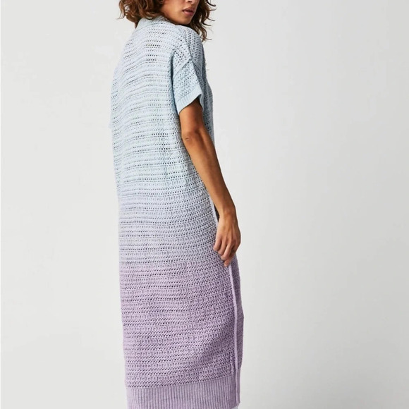 Free People Alicia Crochet Long Cardigan - Picture 2 of 7